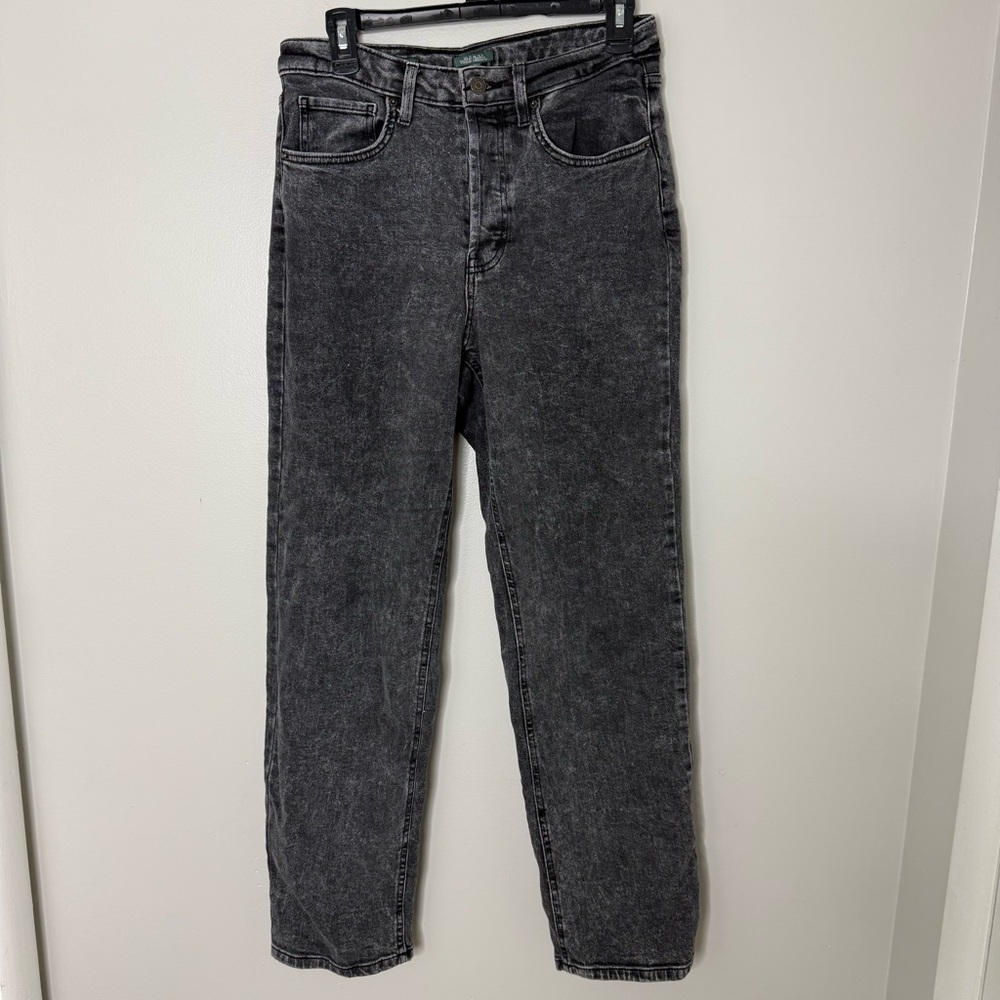 Wild Fable Women’s 8 Black Acid Wash Super High-Rise Straight Leg Denim Jean